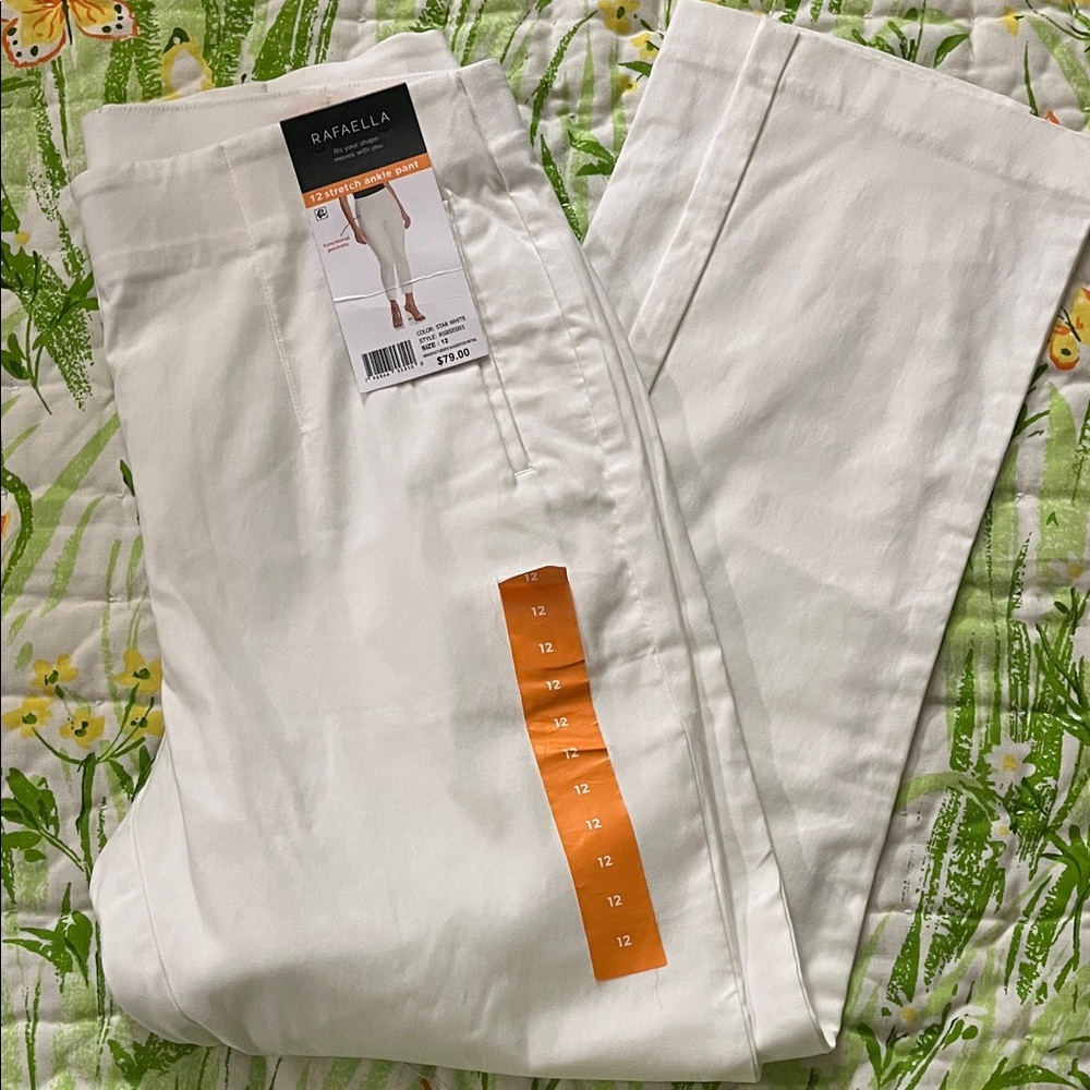 Rafaella Men's Crisp White Chinos